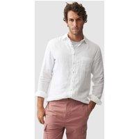 Rodd & Gunn Coromandel Slim Fit Pure Linen Shirt White