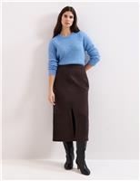Split Front Midi Pencil Skirt