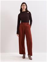 Wide Leg Trousers with Wool