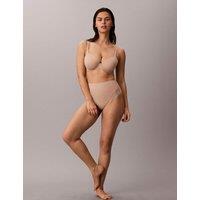 Calvin Klein Sensual Lace High Waisted Thong Natural