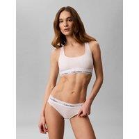 Calvin Klein 2 Pack Icon Cotton Blend Non Wired Bralettes Blue Mix