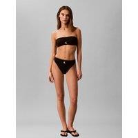Calvin Klein Graphic Monogram Bandeau Bikini Top Black