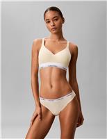 Calvin Klein Icon Cotton Blend Non Wired Bralette Navy