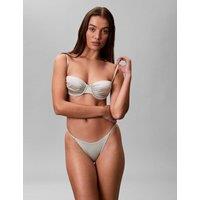 Calvin Klein Shine Swim Tanga Bikini Bottoms Medium Brown