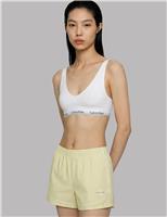 Calvin Klein Cotton Poplin Pyjama Shorts Yellow Mix