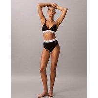 Calvin Klein Icon Shapewear Cotton Blend High Rise Thong Black
