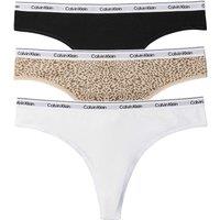 Calvin Klein 3 Pack Icon Logo Cotton Rich Brazilian Knickers Multi