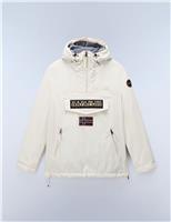 Napapijri Half Zip Padded Hooded Sports Jacket Cream