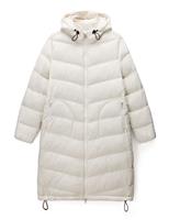 Padded Hooded Longline Puffer Jacket