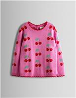 Cherry Intarsia Jumper (3-8 Yrs)