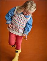 Woodland Fair Isle Knitted Vest (6 Mths-7 Yrs)