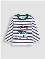 Classic Racing Car Appliqu Top (6 Mths-7 Yrs)