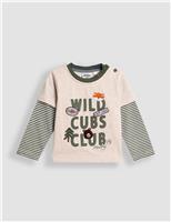 Pure Cotton Wild Cubs Club Applique Top (6 Mths - 7 Yrs)