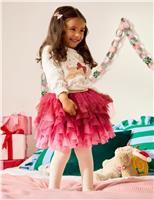 Pure Cotton Reindeer Top & Tulle Skirt Outfit (6 Mths - 7 Yrs)