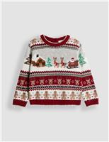 Christmas Fair Isle Knitted Jumper (6 Mths-7 Yrs)