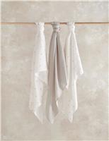 2pk Pure Cotton Bunny Print Muslin Squares