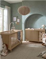 Oska Cot Bed & Wide Dresser Changer