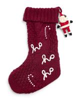 Cable Knit Santa Stocking