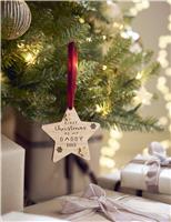 Wood Hanging Daddy Star Decoration