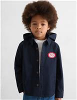 Pure Cotton Detachable Hood Utility Jacket (3-14 Yrs)