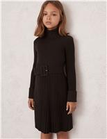 Ribbed Knitted Dress (3-14 Yrs)