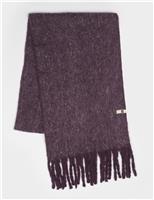 Soft Cloud Tassel Scarf with Wool