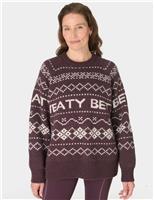 Jacquard Fair Isle Jumper with Mohair