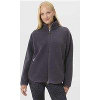 Sweaty Betty Plush Textured Zip Up Fleece Jacket Blue