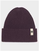 Soft Cloud Knitted Ribbed Beanie Hat