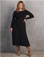 Jersey Ruched Midaxi Column Dress