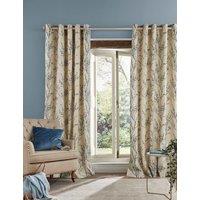 Laura Ashley Pussy Willow Eyelet Curtains White Mix
