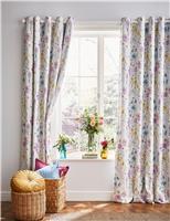 Wild Meadow Pure Cotton Eyelet Blackout Curtains