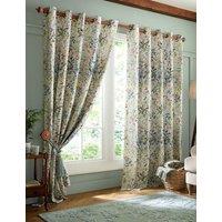 Laura Ashley Pointon Eyelet Curtains Multi