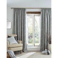 Laura Ashley Pussy Willow Pure Cotton Pencil Pleat Curtains Dark Grey