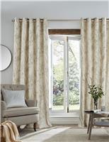 Laura Ashley Pussy Willow Eyelet Curtains Blue Mix