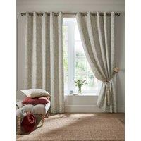 Laura Ashley Coulderton Eyelet Curtains Natural