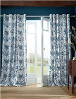 Tuileries Pure Cotton Floral Eyelet Curtains