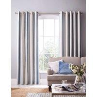 Laura Ashley Awning Stripe Eyelet Blackout Curtains Blue Mix