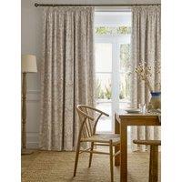William Morris At Home Sunflower Pure Cotton Blackout Curtains Beige Mix