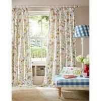 Bluebellgray Isolation Garden Cotton Rich Pencil Pleat Curtains Multi