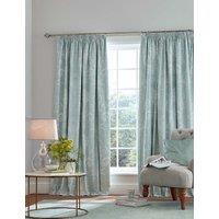 Laura Ashley Josette Pencil Pleat Blackout Curtains Duck Egg