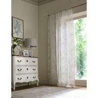 Laura Ashley Sheer Voile Panel Slot Top Curtain Light Grey