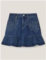 Denim Sparkly Skirt (3-13 Yrs)