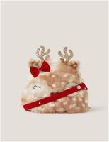 Kids Fluffy Reindeer Bag