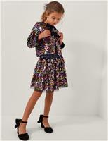 Rainbow Sequin Bow Cardigan (3-15 Yrs)