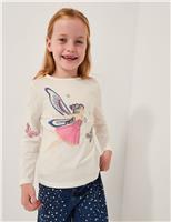 Pure Cotton Fairy Embroidered T-Shirt (3-13 Yrs)
