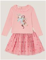 2pc Sequin Unicorn Top & Bottom Outfit (3-13 Yrs)
