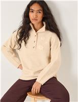 Floral Embroidered High Neck Jumper