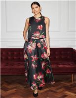 Floral Maxi A-Line Skirt