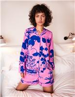 Pure Cotton Floral Shortie Set